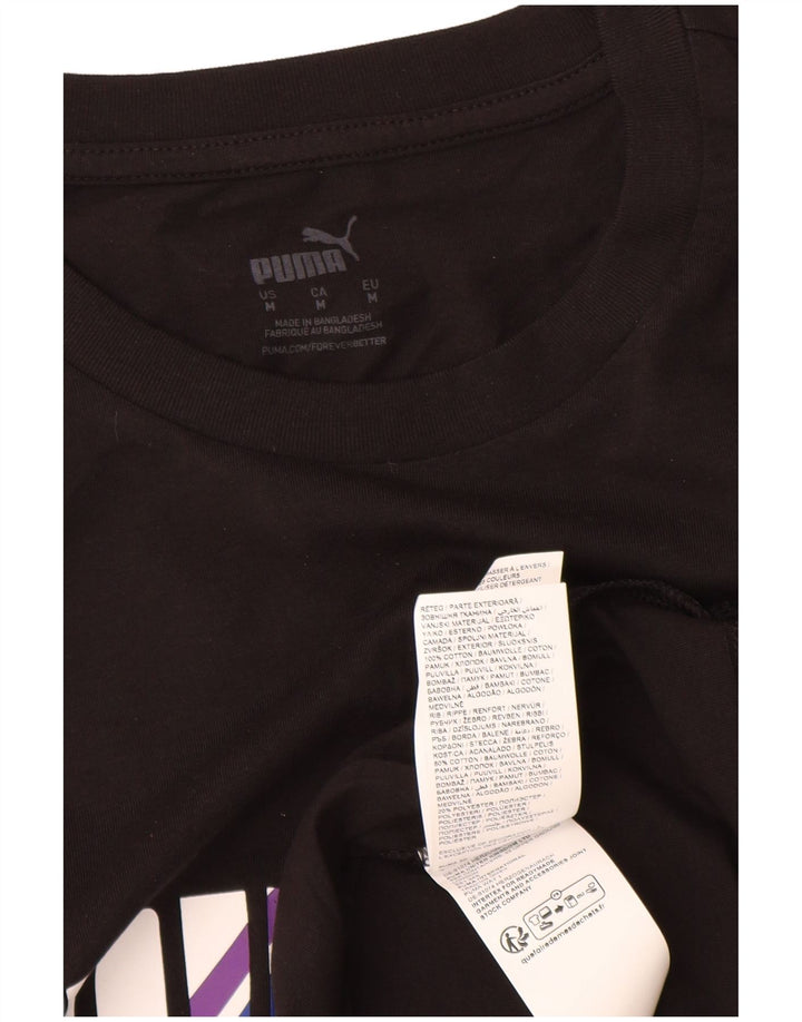 Puma Herren Graphic Vest Top Mittelschwarze Baumwolle