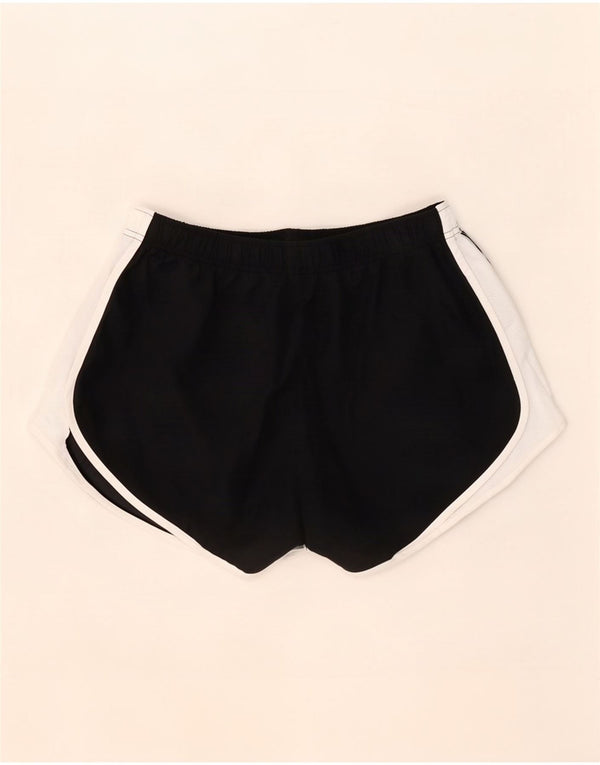Nike Damen Dri Fit Sport Shorts UK 14 Large Schwarz Colourblock