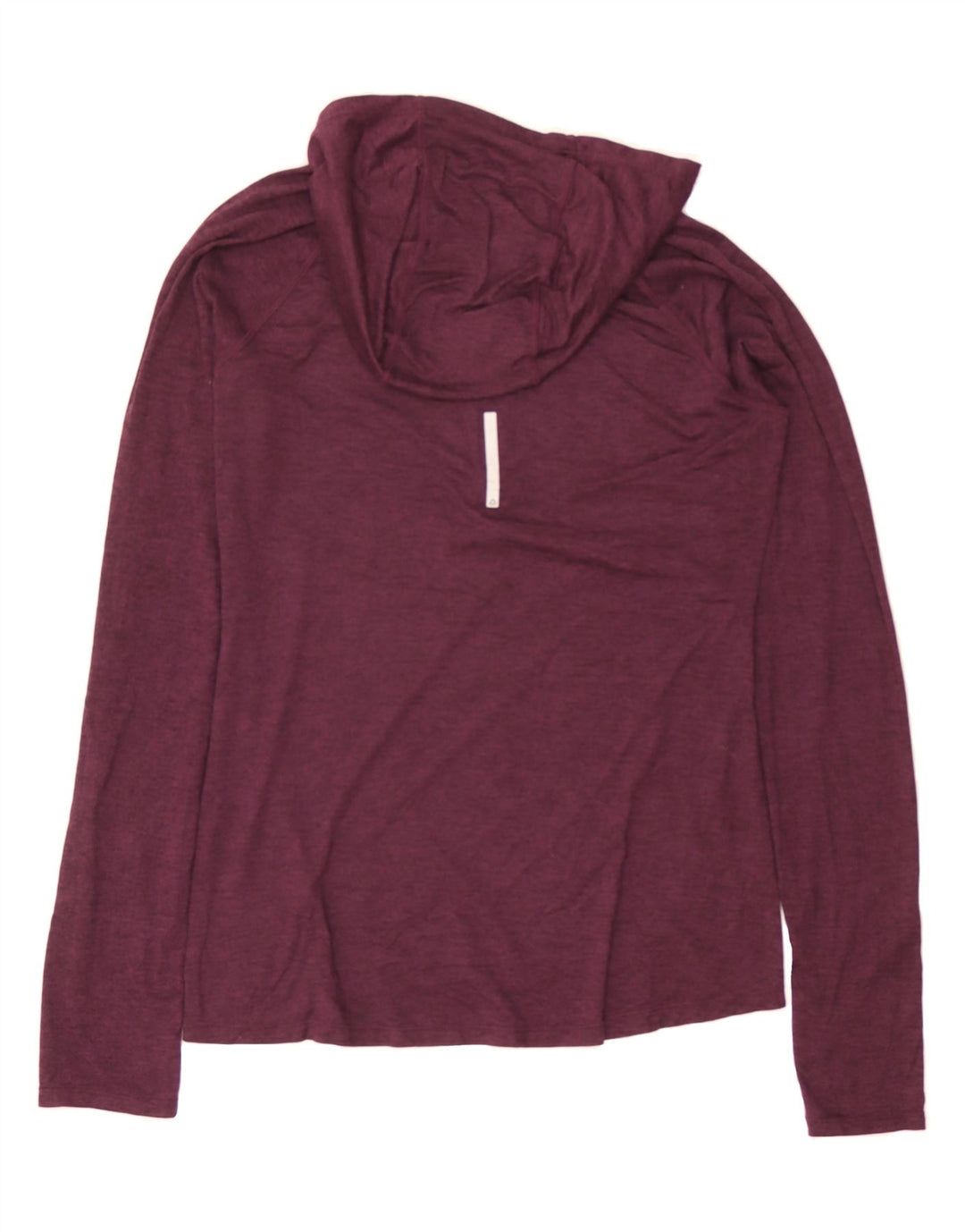 REEBOK Womens Hooded Top Long Sleeve UK 10 Small Burgundy Polyester Vintage Reebok and Second-Hand Reebok from Messina Hembry 