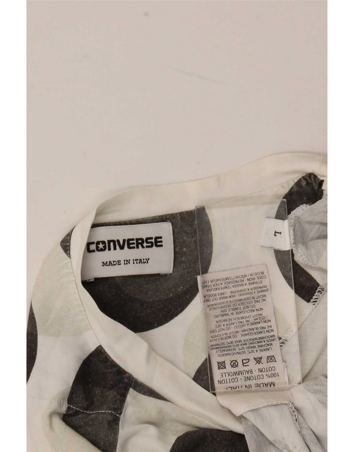 Converse Herren T-Shirt mit Grafik, groß, weiß gepunktet, Baumwolle