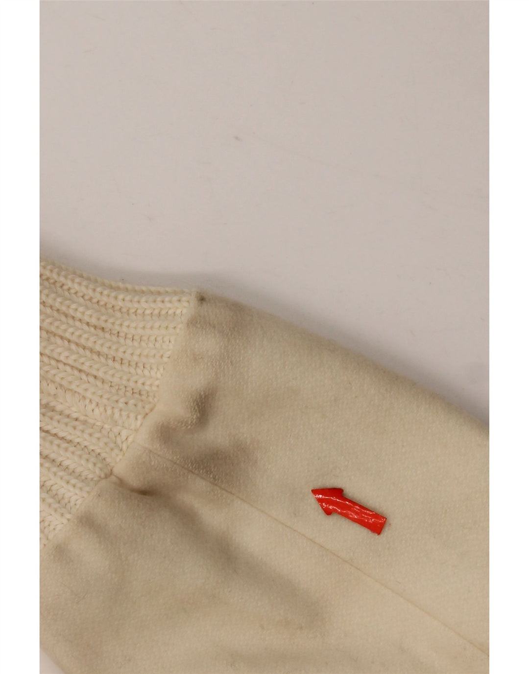 Benetton Damen Bomberjacke IT 38 XS Off White Wool