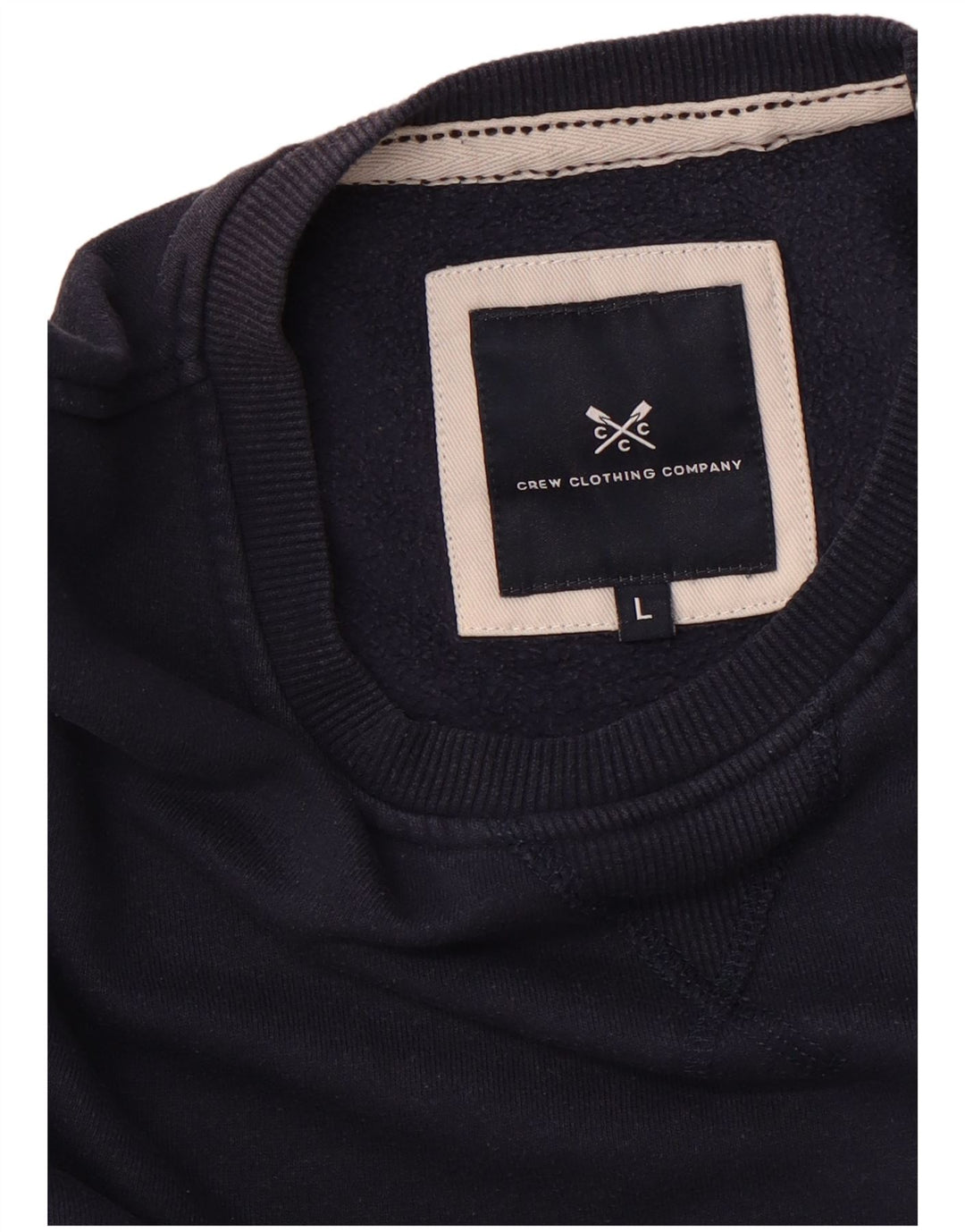 CREW CLOTHING Herren-Sweatshirt, Pullover, Größe L, Marineblau