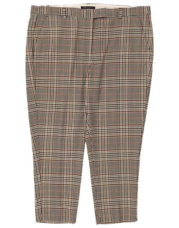 Marks & Spencer Damen-Hose, kurz geschnitten, UK 20, 2XL, W40, L25, mehrfarbig