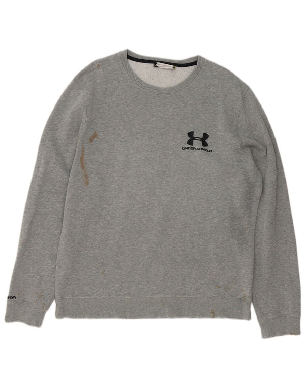 Under Armour Herren-Sweatshirt mit Grafik, groß, grau gefleckt