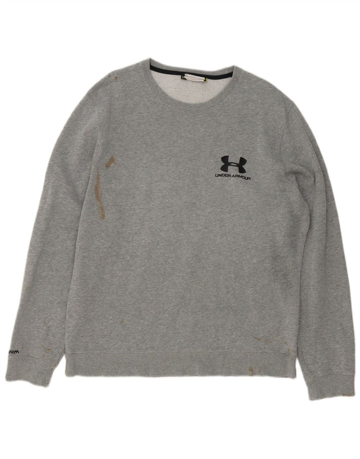 Under Armour Herren-Sweatshirt mit Grafik, groß, grau gefleckt