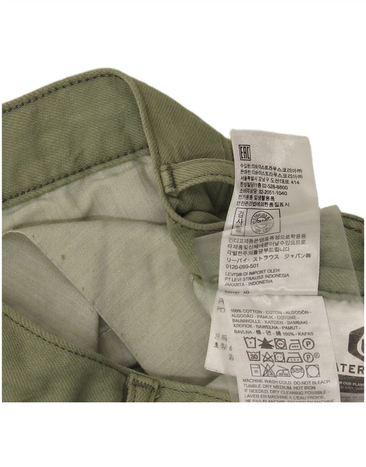 Levi's gerade Cargohose für Damen, W24, L28, grüne Baumwolle