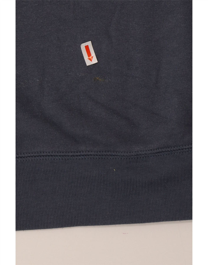 Marks & Spencer Damen Grafik-Sweatshirt-Pullover UK 16 Large Marineblau