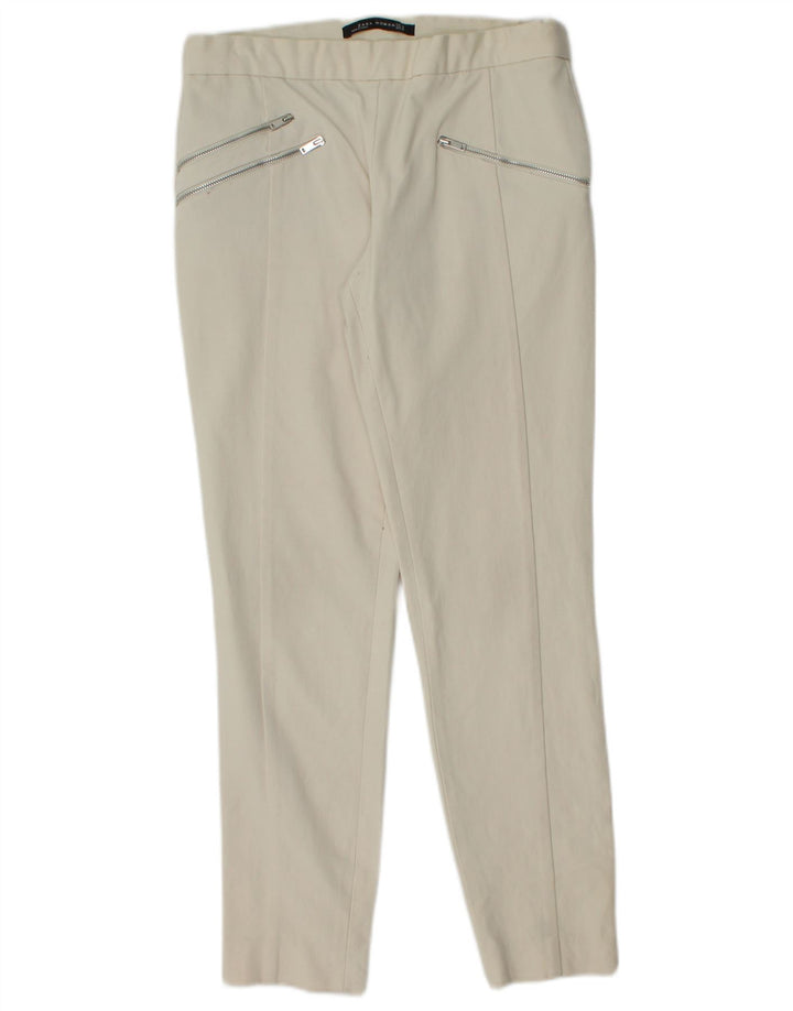 ZARA Skinny-Freizeithose für Damen, mittelgroß, W28, L28, gebrochenes Weiß