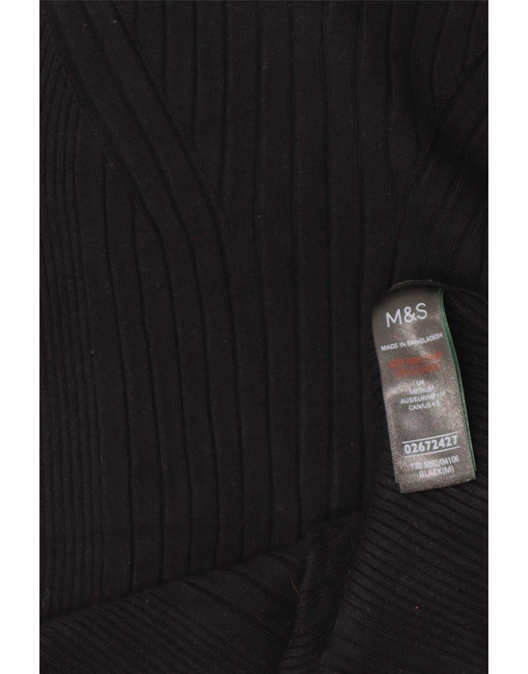 Marks & Spencer Damen Weste Top UK 14 Mittelschwarze Viskose