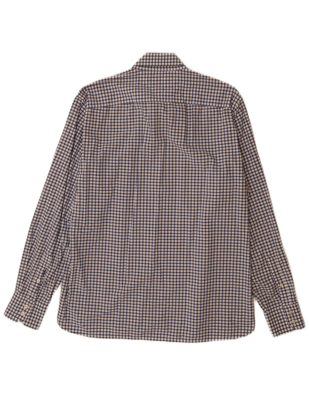Tommy Hilfiger Herrenhemd, große blaue Gingham-Baumwolle