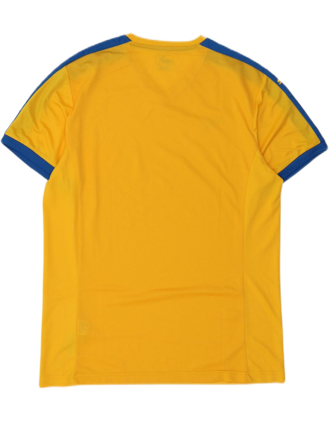 PUMA Herren T-Shirt Top XL Gelb Colourblock Polyester