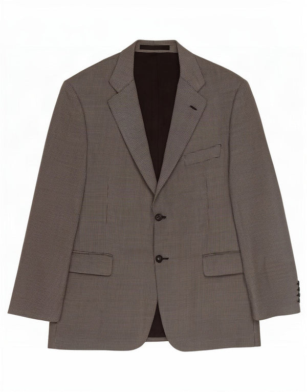 Marks & Spencer Herren-Blazer mit 2 Knöpfen, Gr. 44, XL, Schwarz mit Hahnentrittmuster