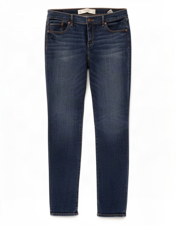 Abercrombie & Fitch Damen Skinny Jeans US 6 Medium W28 L29 Marineblau