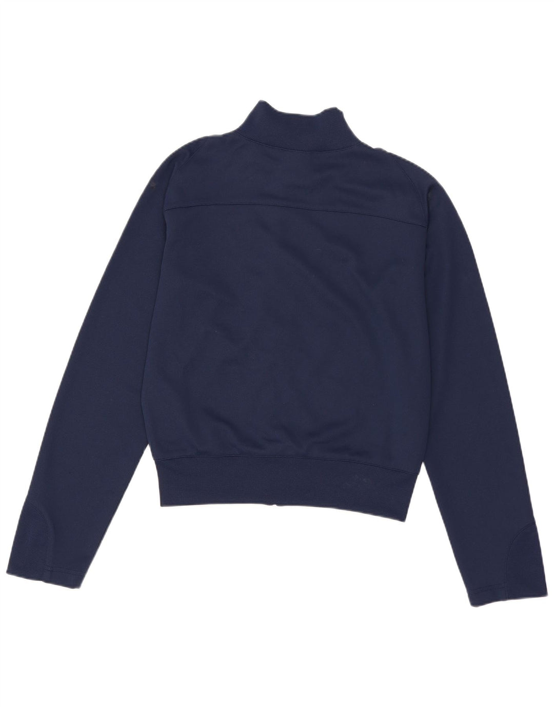 Nike Damen Crop Trainingsanzug Top Jacke UK 8/10 Small Marineblau gestreift