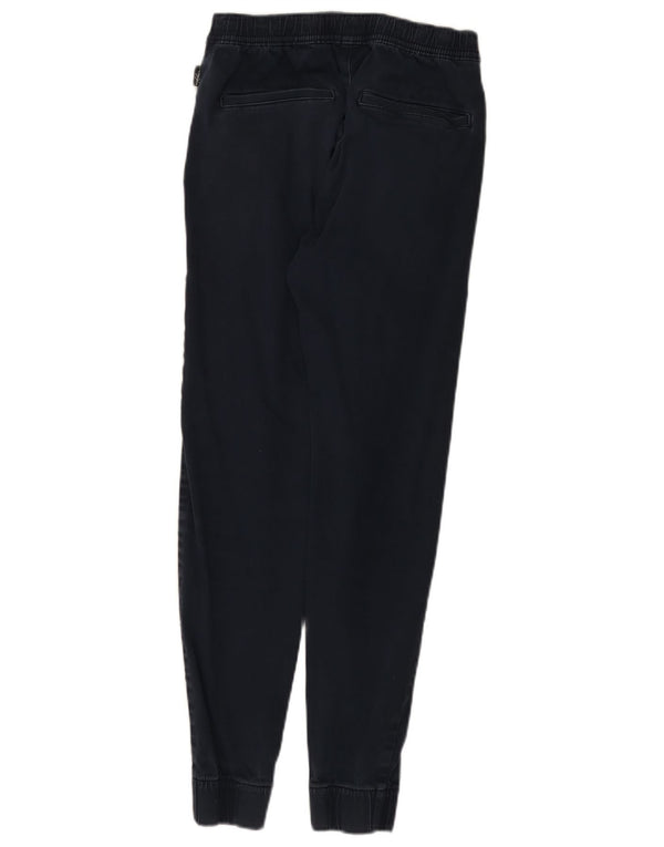 Hollister Damen Jogger Chinohose XS W25 L27 Marineblaue Baumwolle