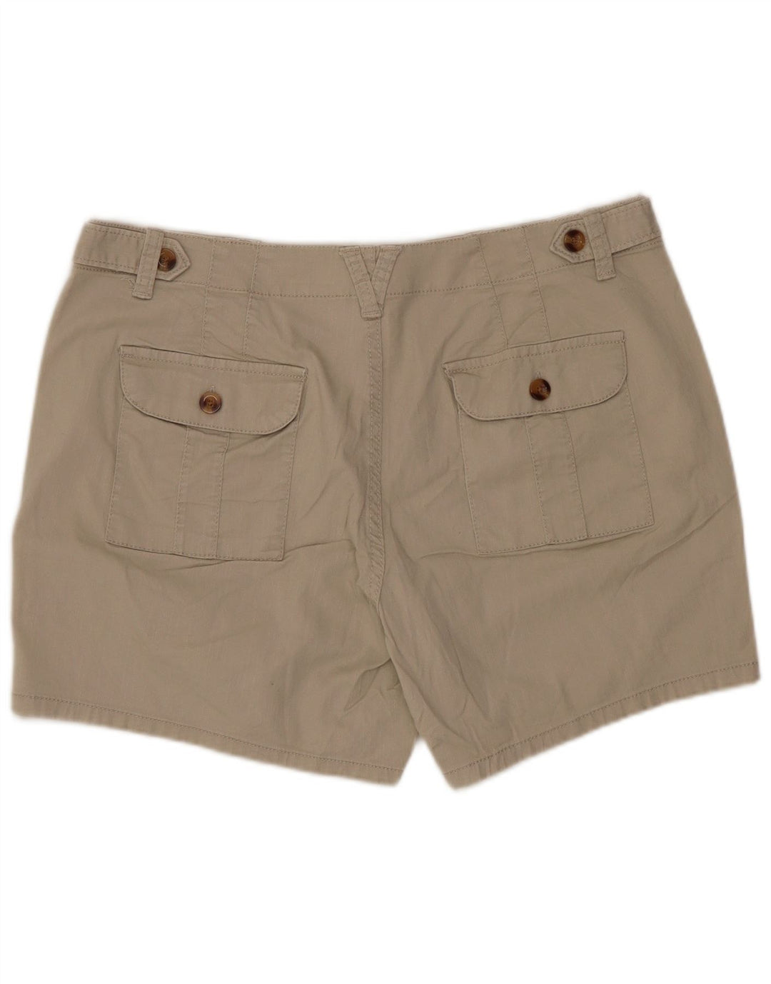 DOCKERS Damen Chino-Shorts US 10 Large W32 Beige Baumwolle