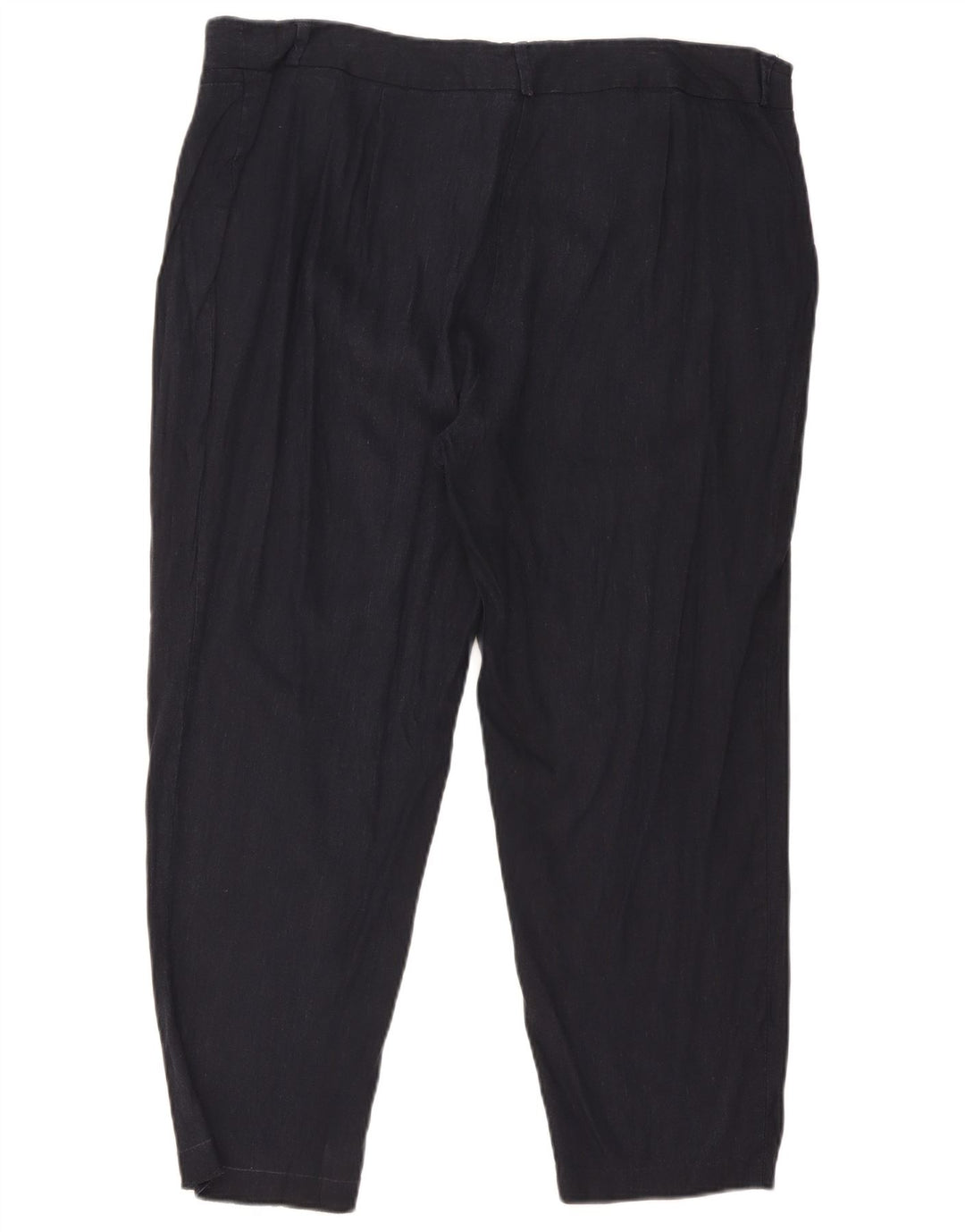 Marks & Spencer Damen-Kurzhose W36 L25 Marineblaues Leinen