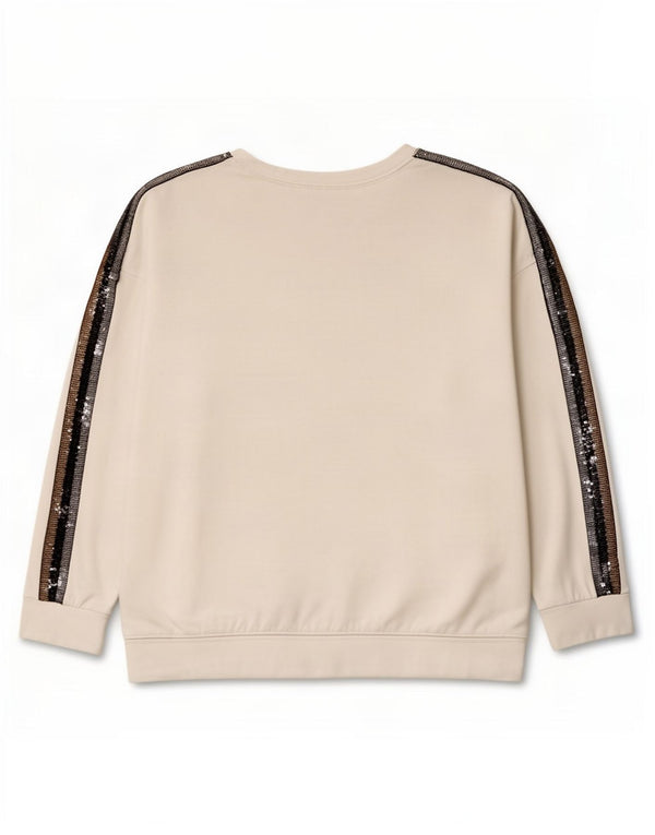 Champion Womens Graphic Sweatshirt Pullover UK 18 XL Weiße Colourblock-Baumwolle