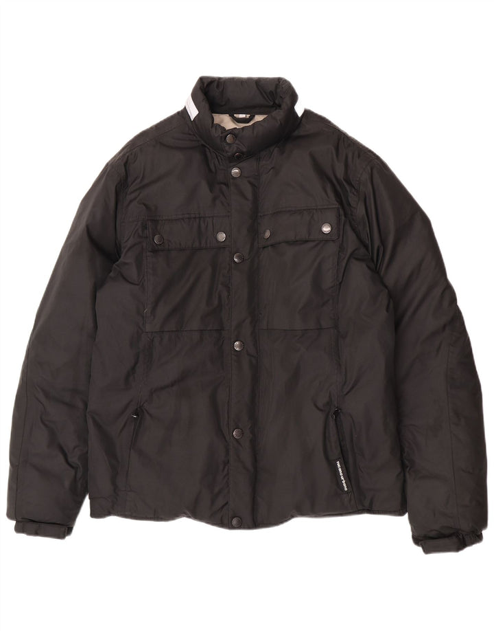 Tucano Urbano Herren Wattierte Jacke UK 40 Large Schwarz Polyester