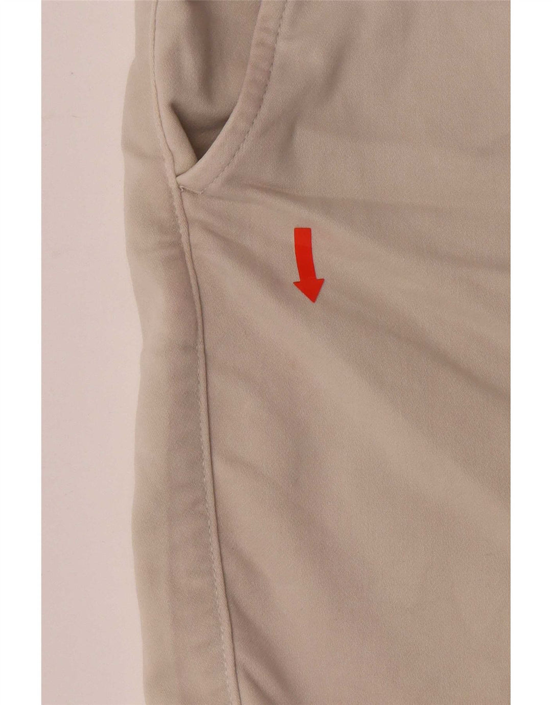 Zara Herren-Sportshorts mit normaler Passform, große beige Baumwolle