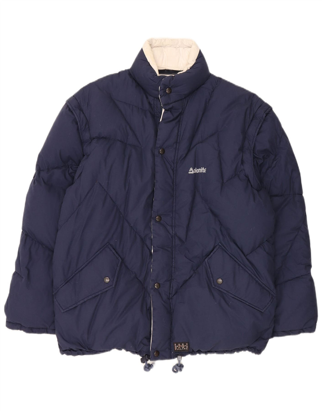 Dolomite Herren Reversible Wattierte Jacke UK 38 Mittel Marineblau Polyester