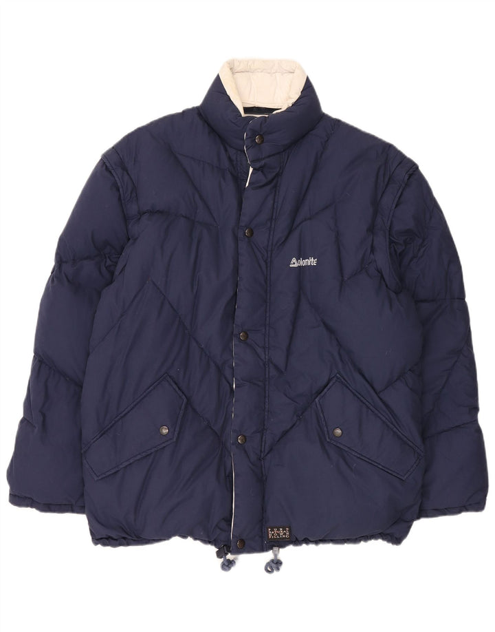 Dolomite Herren Reversible Wattierte Jacke UK 38 Mittel Marineblau Polyester