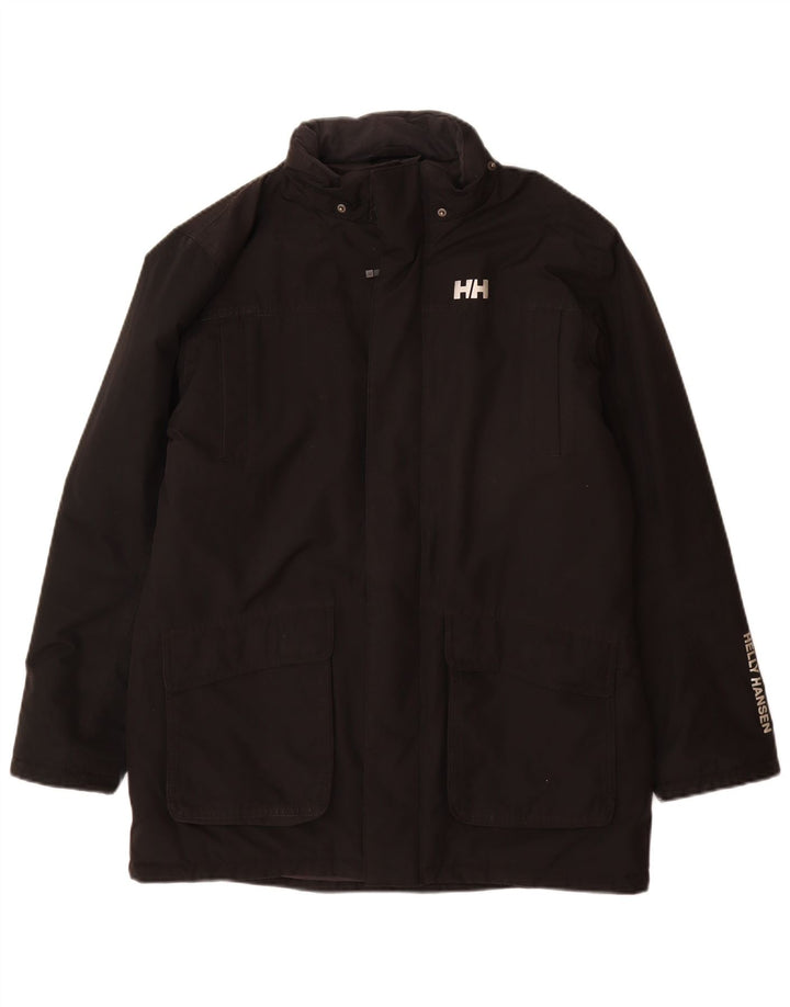 HELLY HANSEN Boys Windbreaker Coat 15-16 Years Black Polyester