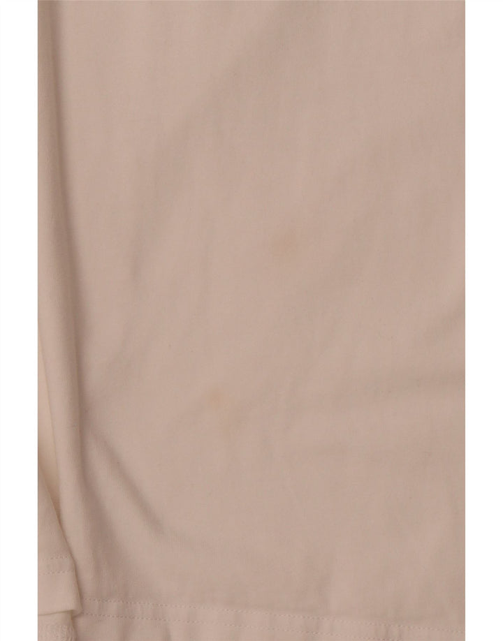 ADIDAS Damen Ärmelloses T-Shirt-Kleid UK 16 Große weiße Baumwolle