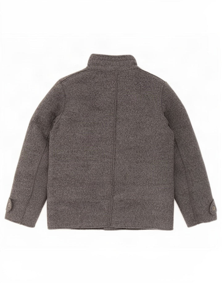 Benetton Sherpa-Bomberjacke für Jungen, 8–9 Jahre, graues Polyester