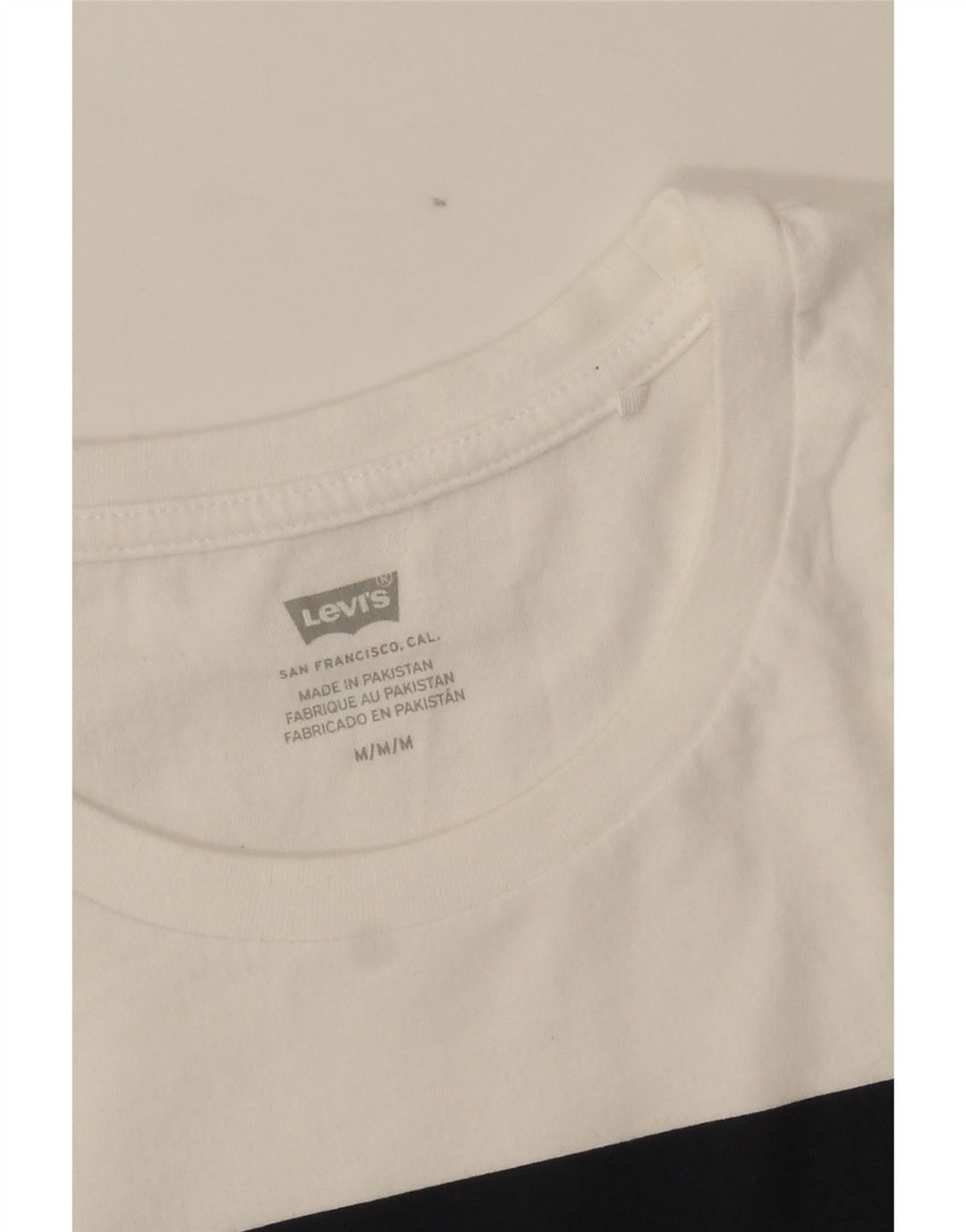 Levi's Damen Grafik-T-Shirt-Oberteil UK 14 Mittelweiß