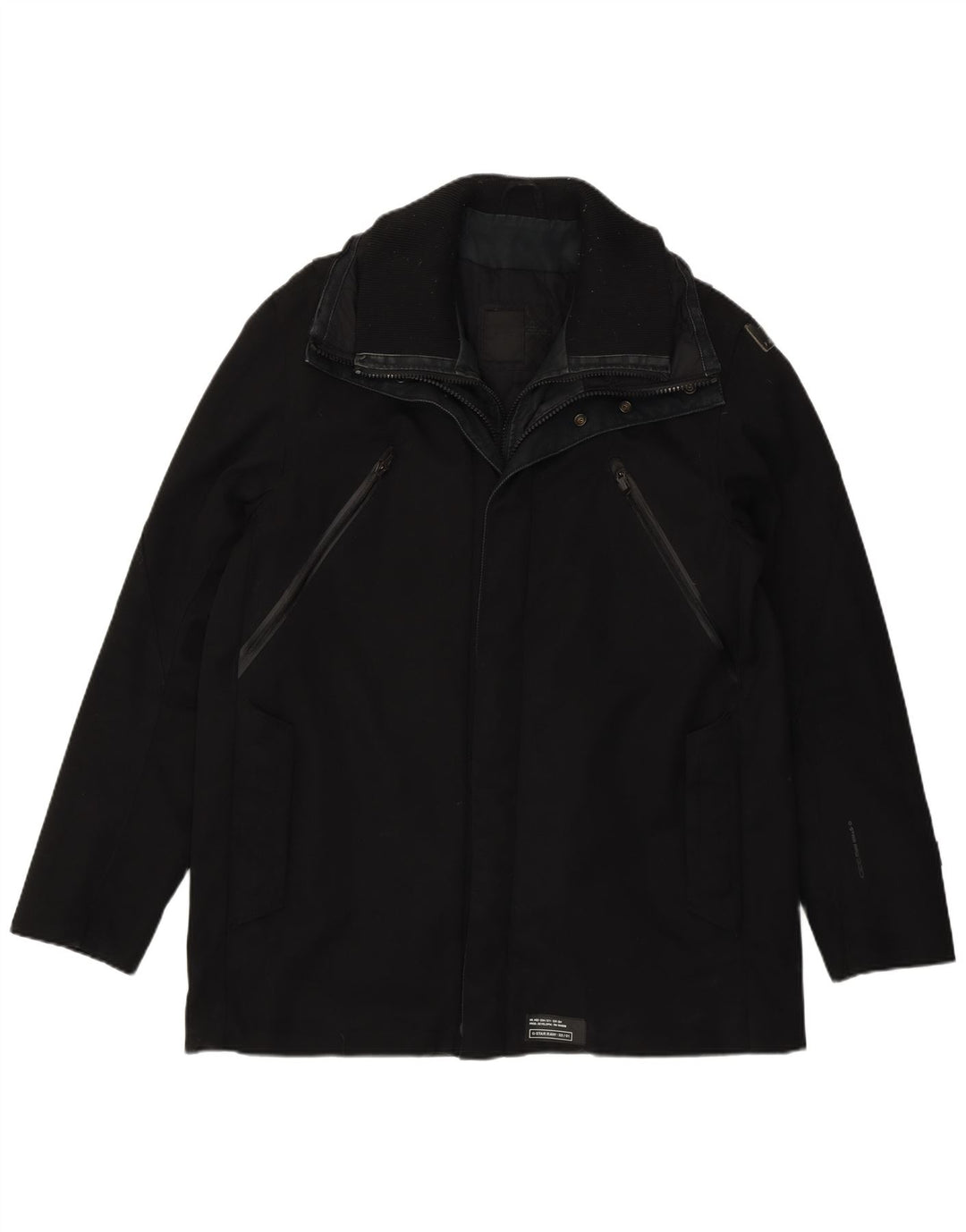 G-Star Herren Windjacke UK 40 Large Schwarz Polyamid