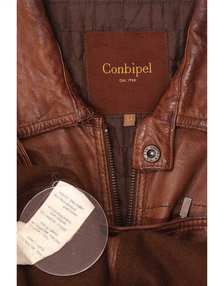 Conbipel Herren Lederjacke IT 54 XL Braun