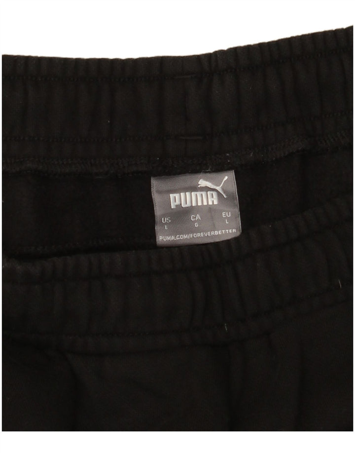 PUMA Herren Grafik-Trainingshose, Jogginghose, Größe L, Schwarz