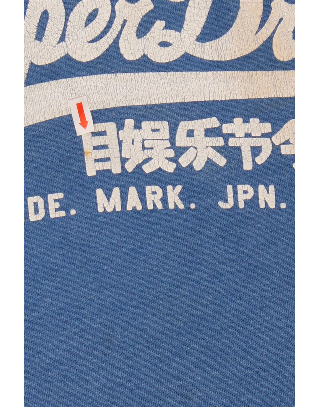 Superdry Herren-Kapuzenpullover mit Grafik, groß, aus blauer Baumwolle