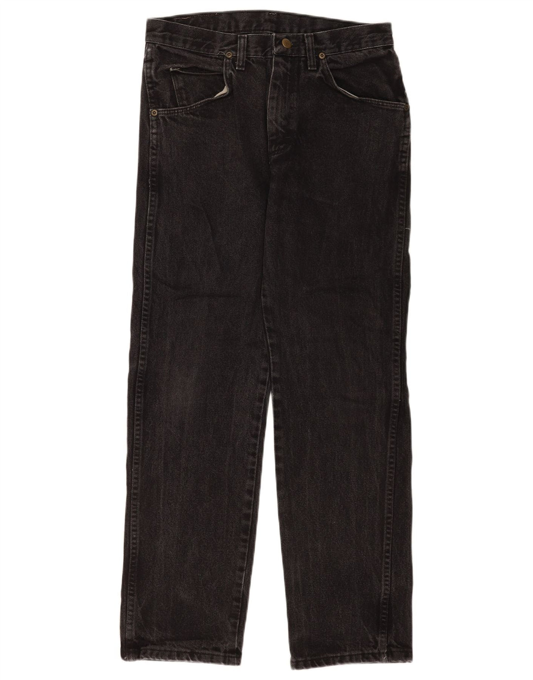 Wrangler Herren Straight Jeans W28 L29 Schwarz