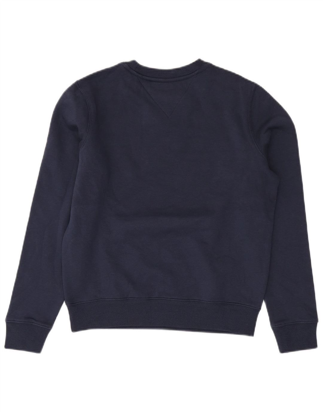 TOMMY HILFIGER Damen Übergroßer Sweatshirt-Pullover UK 6 XS Marineblaue Baumwolle