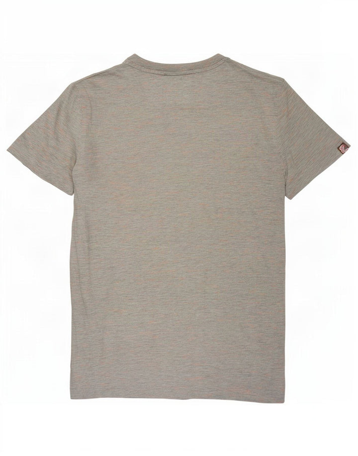 Superdry Herren T-Shirt Top XS Grau gefleckte Baumwolle
