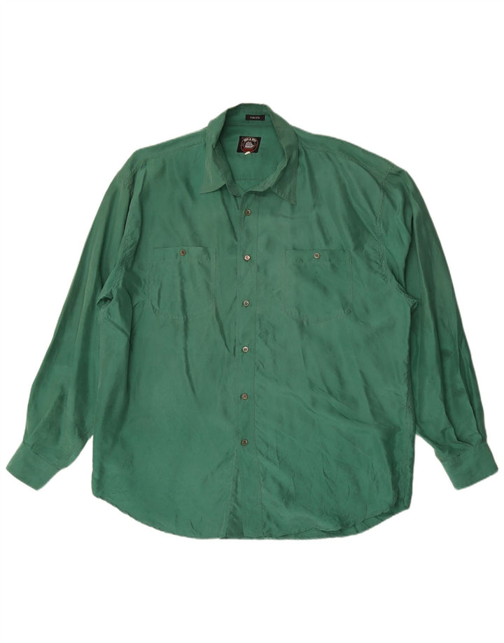 Sea & Sky Herrenhemd 2XL Grüne Seide