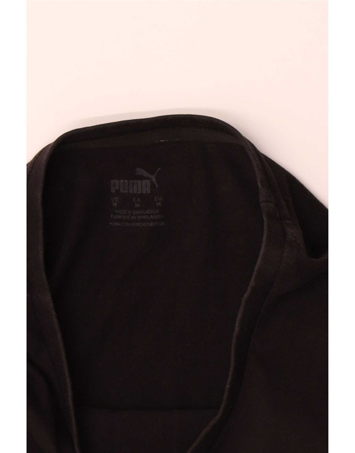 Puma Herren Grafik T-Shirt Top Medium Schwarz