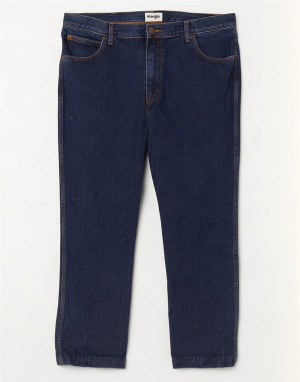 Wrangler Herren Texas Straight Jeans W38 L27 Marineblaue Baumwolle