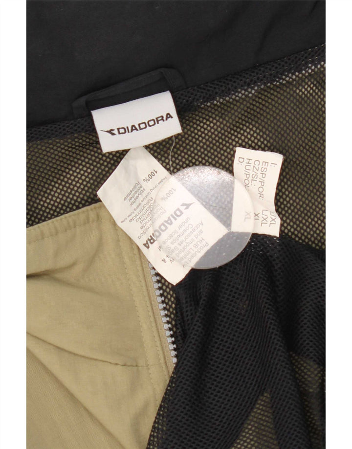 Diadora Herren Regenjacke UK 42 XL Khaki Polyester