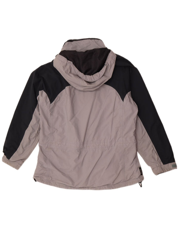 Sprayway Damen-Regenjacke mit Kapuze, übergroß, UK 18, XL, Grau, Farbblock