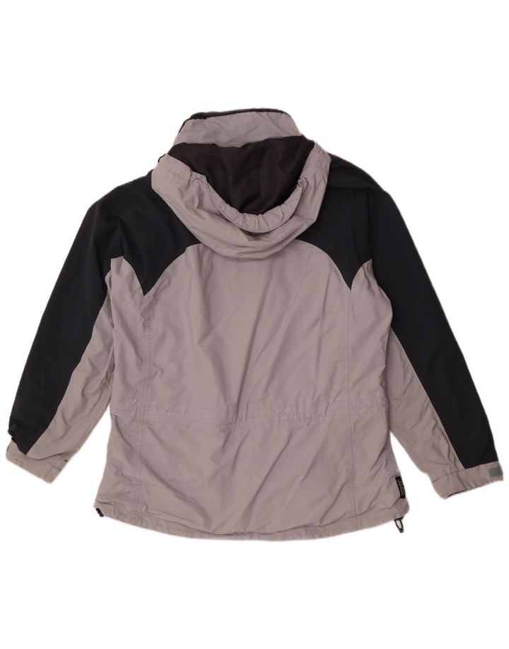 Sprayway Damen-Regenjacke mit Kapuze, übergroß, UK 18, XL, Grau, Farbblock