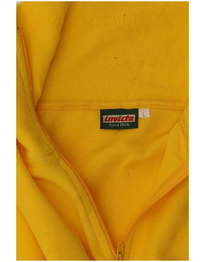 Invicta Herren-Sweatshirt mit Reißverschluss am Hals, Größe L, Gelb