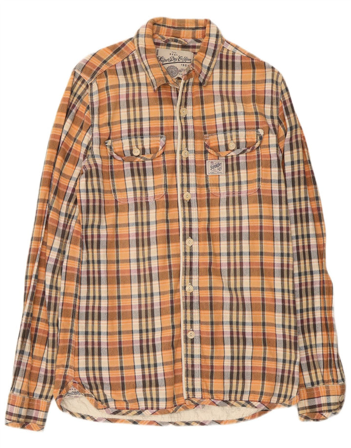 Superdry Herren-Flanellhemd, groß, mehrfarbig, kariert, Baumwolle