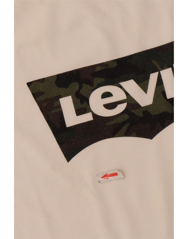 Levi's Herren-T-Shirt mit Grafik, 2XL, weiße Baumwolle