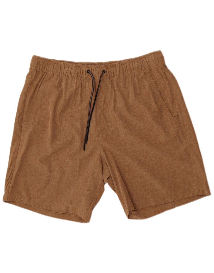 Eddie Bauer Herren Sportshorts XL Braun Polyester