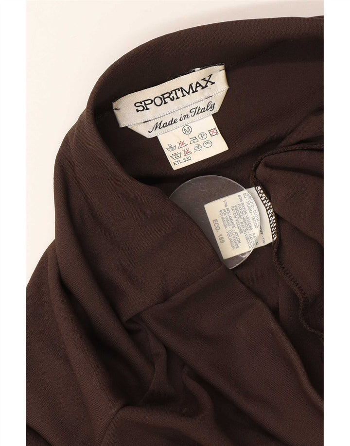 Sportmax Damen Maxirock Medium W28 Braune Viskose