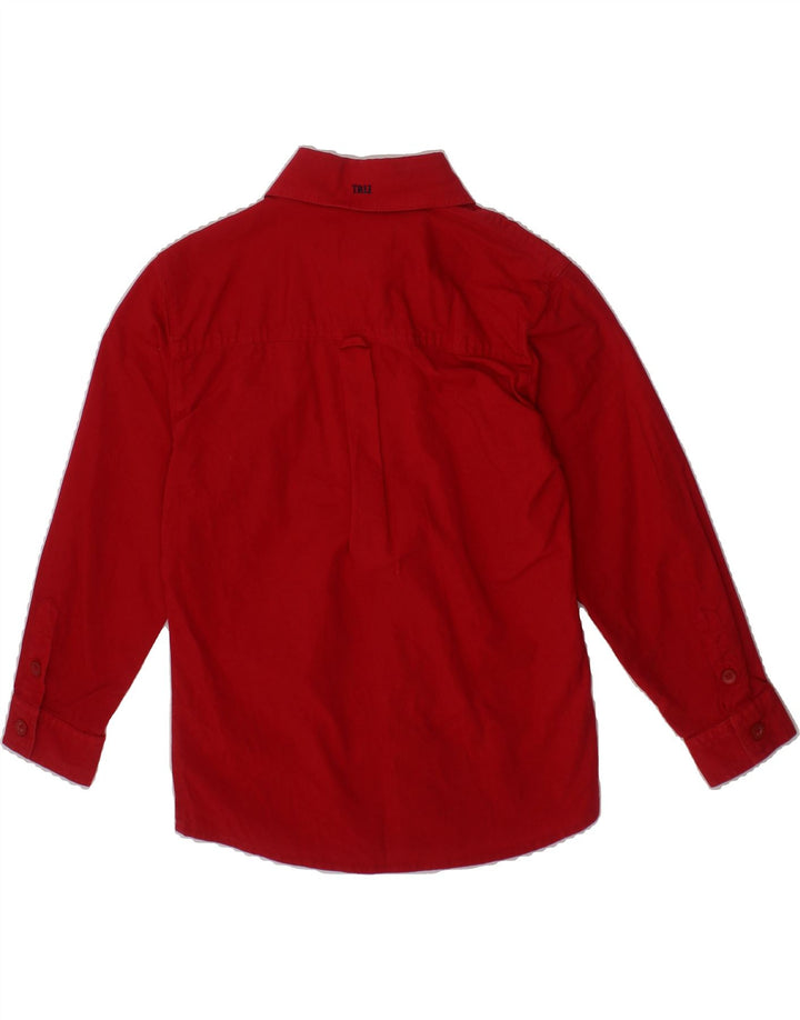 TRUSSARDI Boys Shirt 3-4 Years Red Cotton Vintage Trussardi and Second-Hand Trussardi from Messina Hembry 
