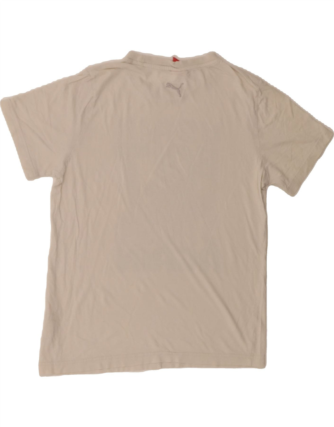 PUMA Mens Graphic T-Shirt Top Medium White Cotton Vintage Puma and Second-Hand Puma from Messina Hembry 